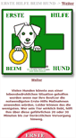 Mobile Screenshot of erste-hilfe-beim-hund.de
